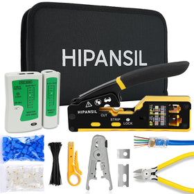 HIPANSIL RJ45 crimp tool kit case keeps tools organized for quick network repairs