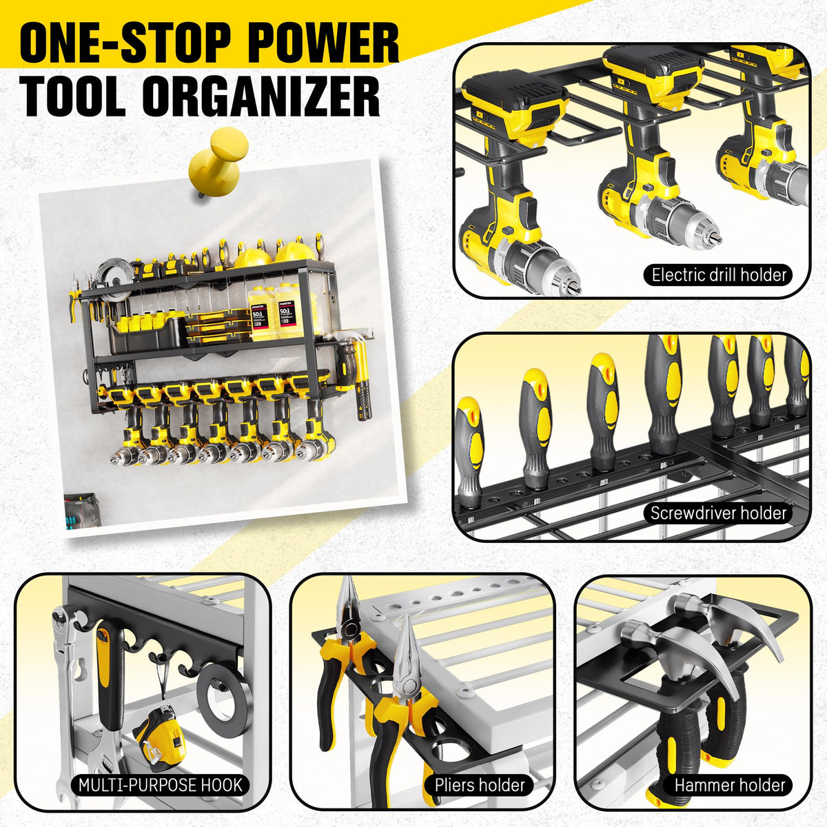 Hipidian heavy-duty steel construction for durable workshop use
