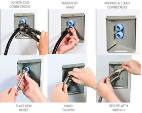 Hippohose burst-proof design up to 1500 psi protects your washer