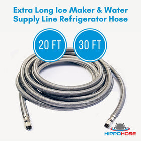 Universal HippoHose compatibility for residential and commercial ice makers