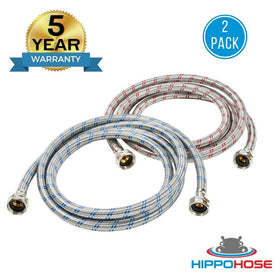 Hippohose includes washer inserts and brass components for corrosion protection