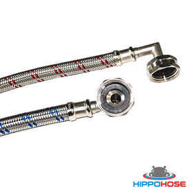 Universal fit connects to most washers and standard supply lines