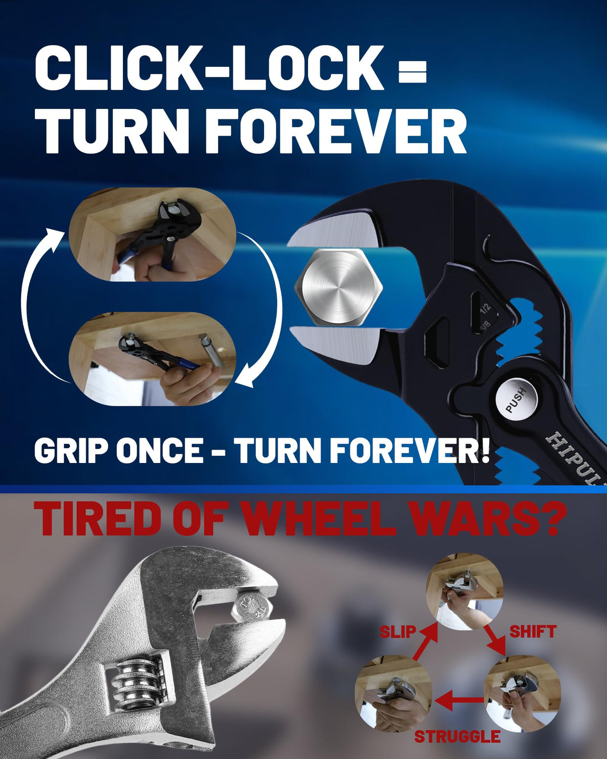 HIPULX jaw-protectors guard delicate surfaces during plumbing work.