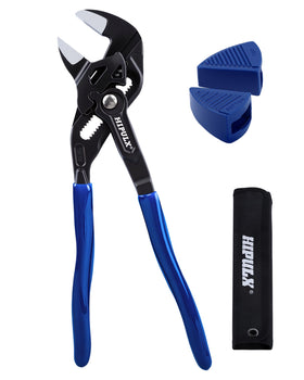 HIPULX 7-Inch Pliers Wrench with parallel jaws for uniform grip on fasteners.