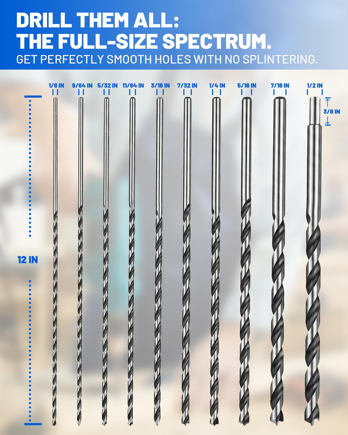 HIPULX permanent-size-markings resist wear for easy reordering.