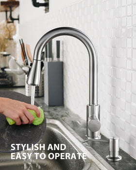 Hiqufet bar and camper kitchen faucet suitable for compact sinks.
