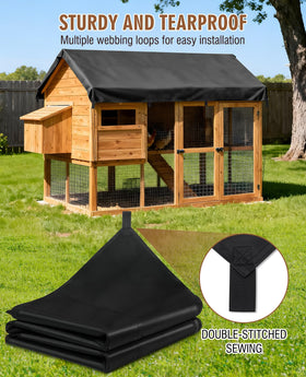 HIRALIY multi-purpose tarp guards equipment and spaces for camping, patio, and storage tasks.
