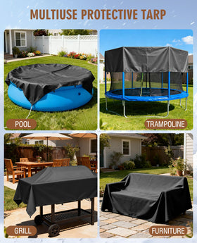 HIRALIY warehouse storage tarp supports gear organization and weather protection.