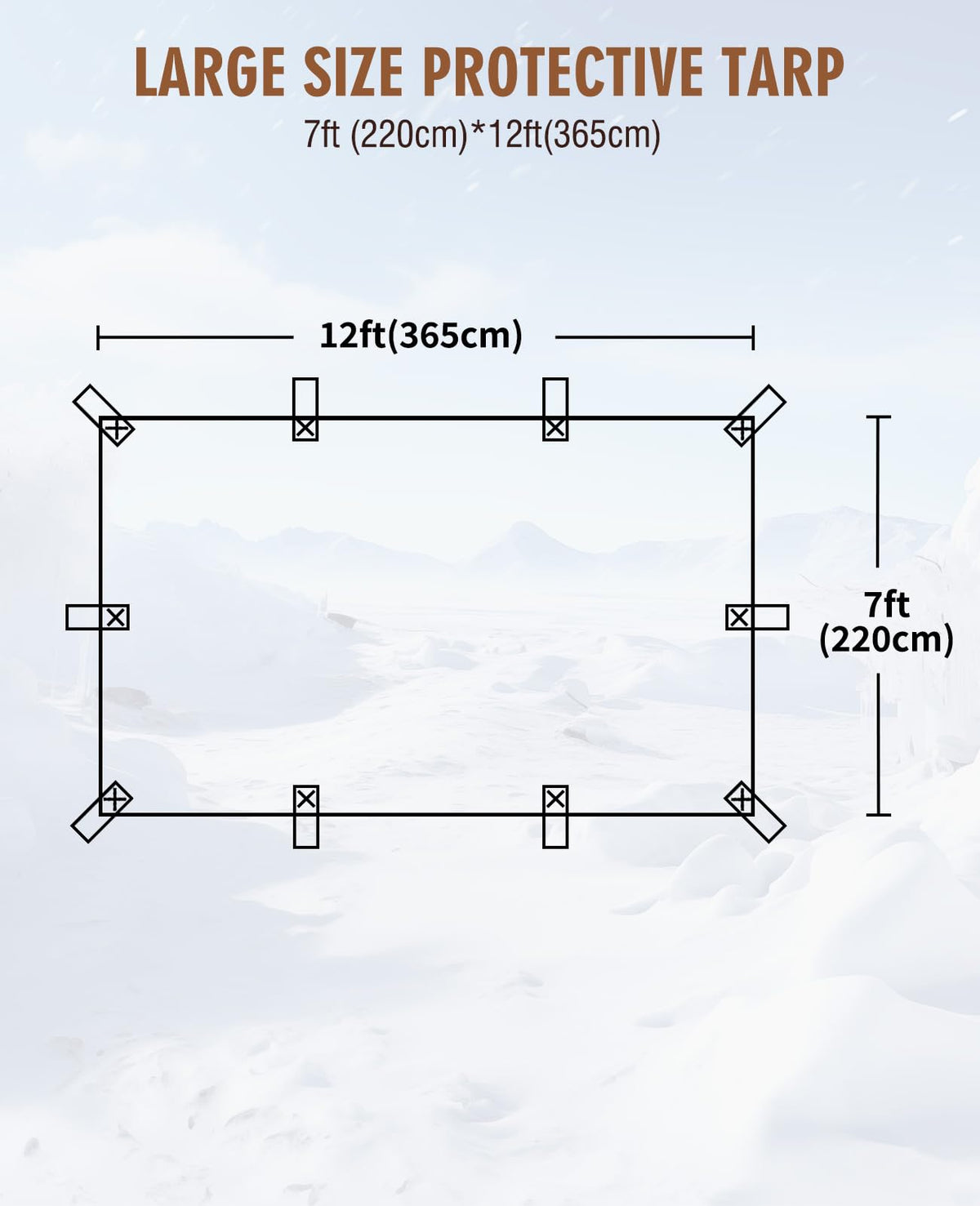 HIRALIY waterproof tarp with reinforced loops keeps loads secure in rain and wind.