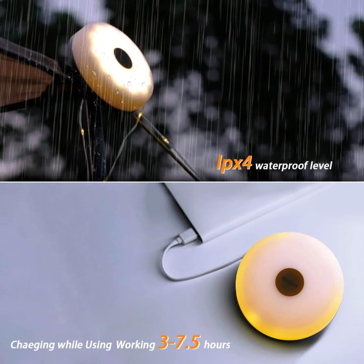 Hiromeco eight modes banner highlights warm, color, lantern, and beacon options.