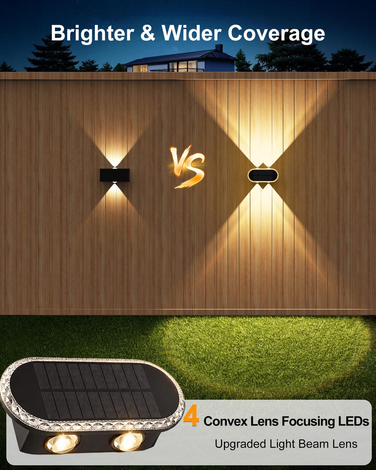 Hiromeco outdoor wall light IP65 protection for rain and dust resistance
