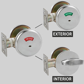 HISAFE 70mm brass backset latch fits standard doors for reliable performance