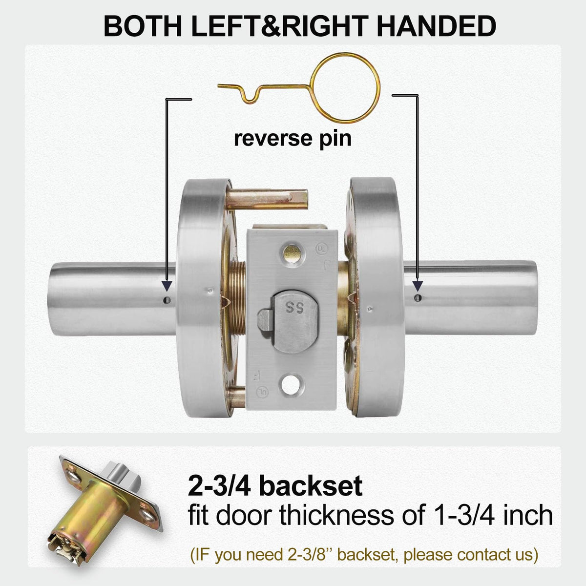 Hisafe heavy-duty door handle pack for commercial use.