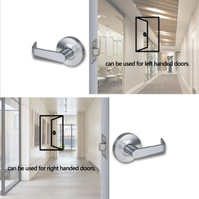 HISAFE heavy-duty commercial lever installed in hallway demonstrates non-locking access