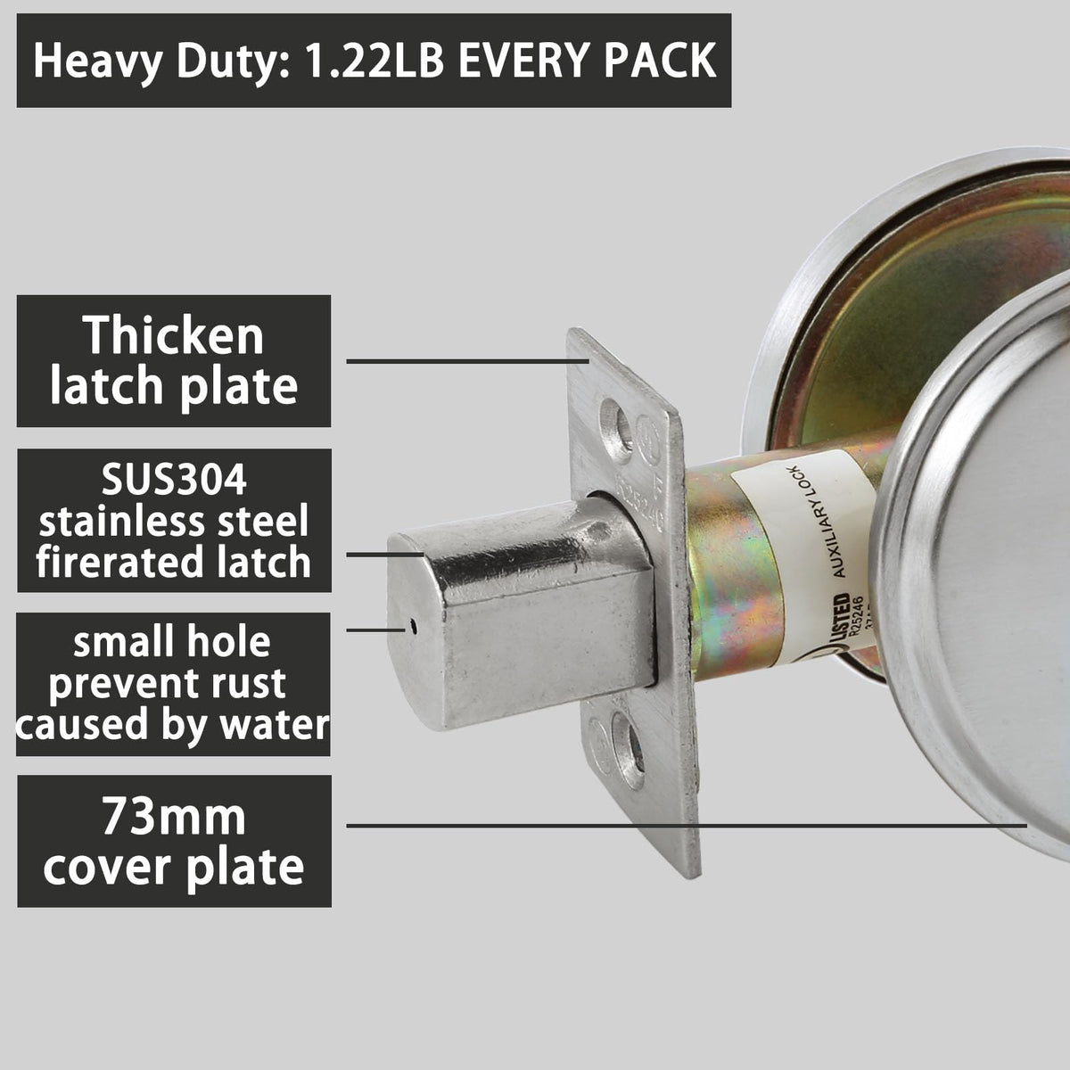 HISAFE reversible left-right handle supports flexible door installation