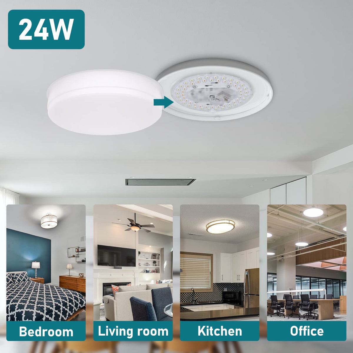 Hisoo 6-inch size fit confirms compatibility with many fixtures.
