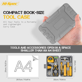 Hi-Spec hammer with soft grip for comfortable, controlled pounding.