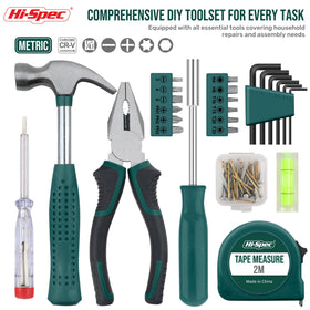 Hi-Spec mini claw hammer with non slip handle for precise nail work
