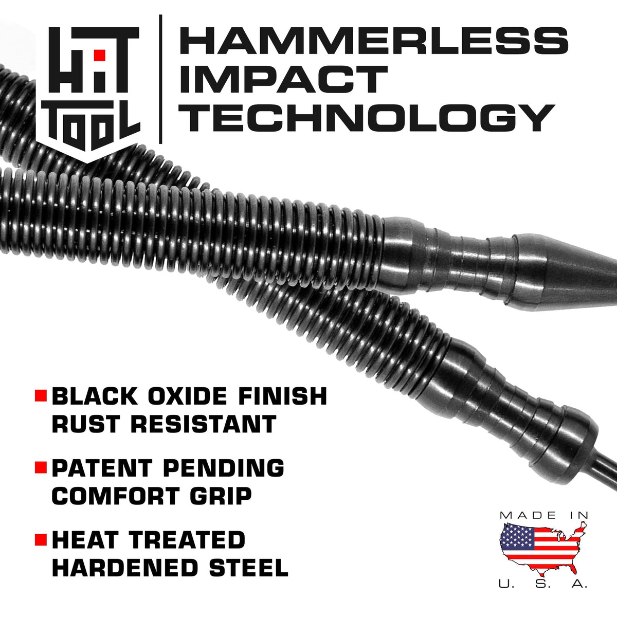 HIT Tool brass hammer punch delivering non-marring strikes on trim