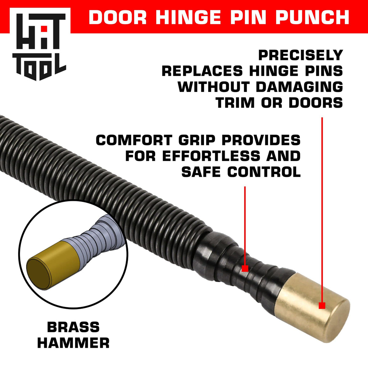HIT Tool spring driven pin remover with controlled strikes