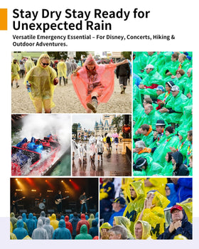 Hitituto pink 12-pack poncho set offers travel-ready rain protection