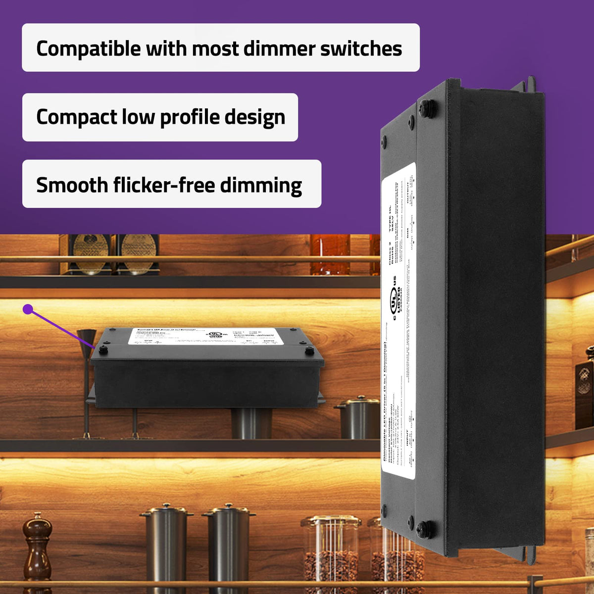HitLights driver demonstrates universal dimmer compatibility with Lutron and Leviton