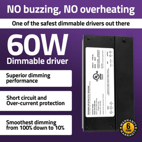 UL-listed HitLights driver label confirms safety and compliance