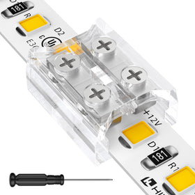 HitLights 2-pin 10mm LED connector for seamless strip-to-strip joins.