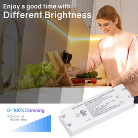 HitLights 30W dimmable LED driver terminal wiring illustrates quick, code-friendly setup