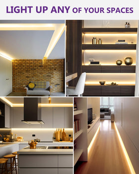 HitLights kitchen and bedroom lighting solution for warm ambiance.