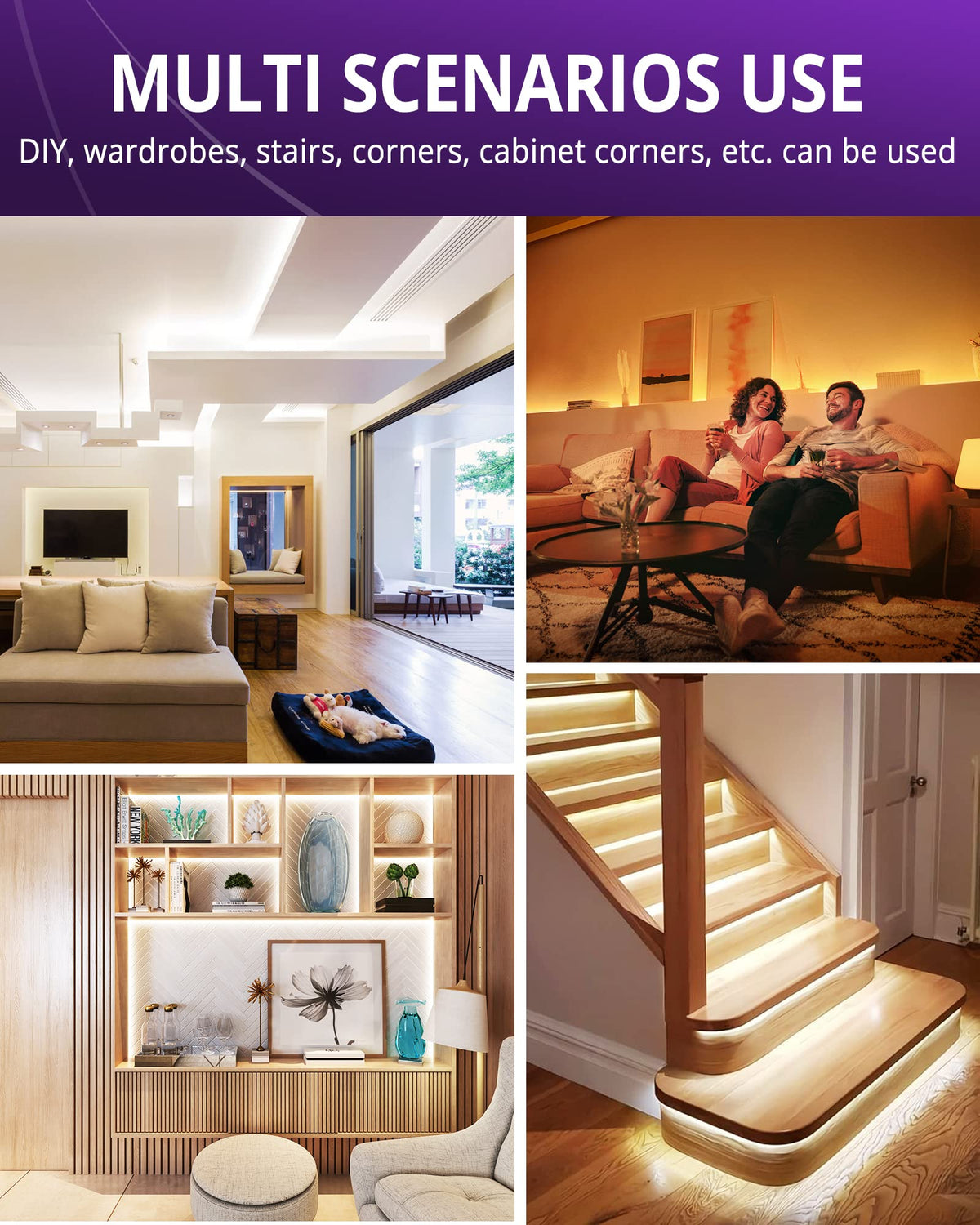 HitLights COB 10mm strip connector enables seamless terminations with COB strips.