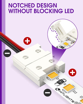 HitLights DC female connector for secure LED power joins