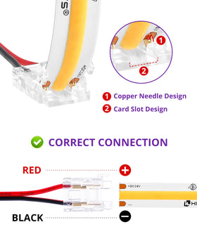 HitLights gapless 10mm connector provides continuous illumination with no gaps.