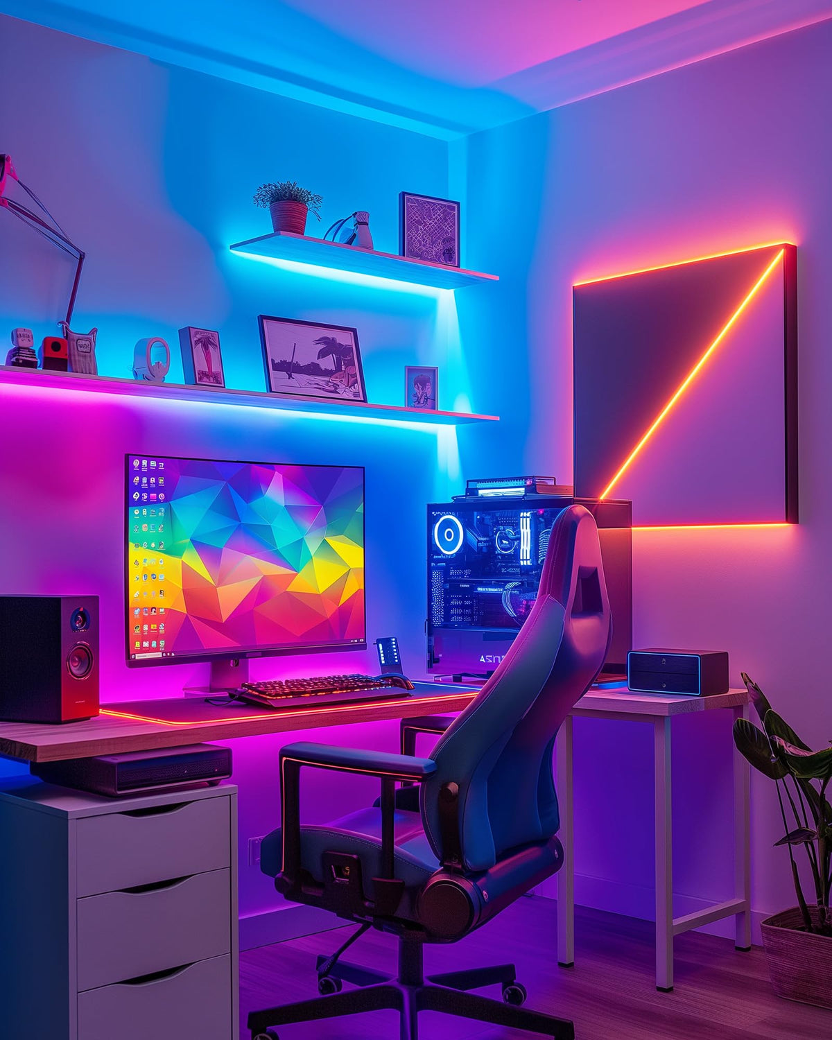 HitLights 5050 LED strip delivering vivid hues with dimmable control.