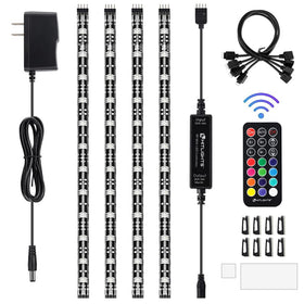 HitLights LED strip lights with remote control for easy color customization and mood lighting.