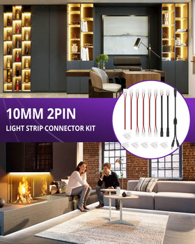 HitLights pigtail connector offers flexible power routing for DIY installations.
