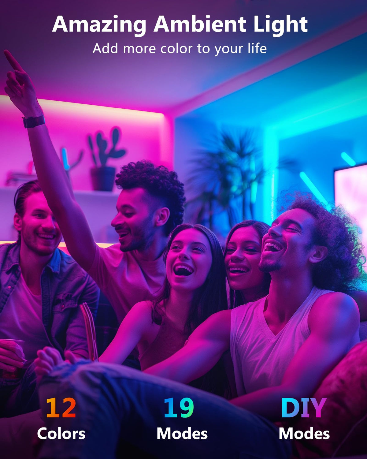 HitLights RF remote controller for quick color changes across the room.