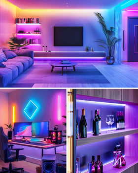 HitLights shelf and cabinet accents lift décor with subtle glow