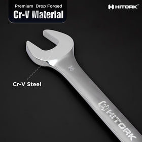 Hitork 12-point box end design improves grip and torque.