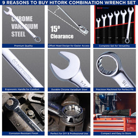 Hitork 15-degree offset eases knuckle clearance in tight spaces.