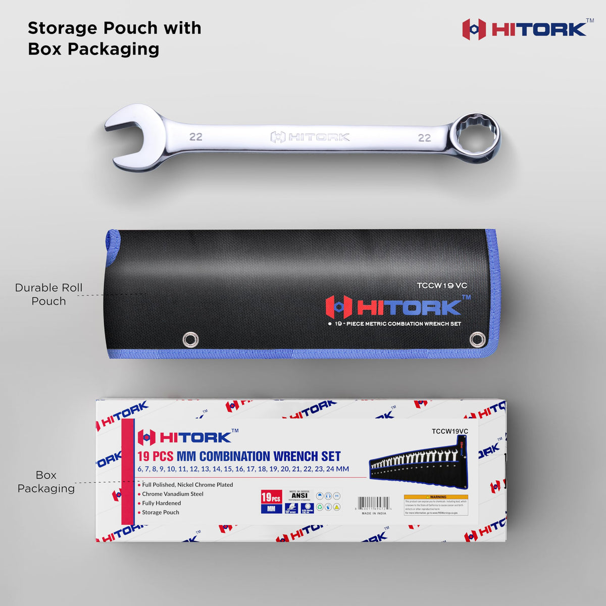 Hitork compact roll-up case fits neatly in toolboxes.