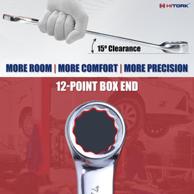 Hitork drop-forged Cr-V steel delivers lasting durability.
