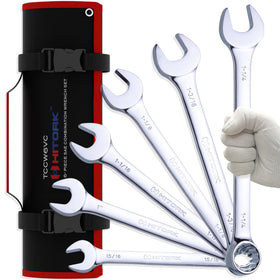 Hitork large SAE wrenches with 15-16 inch box end for oversized bolts.