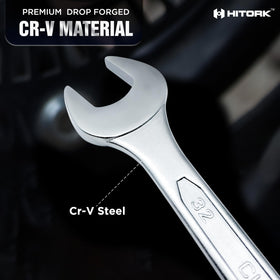 HITORK polished-head wrench promotes smooth engagement with fasteners.