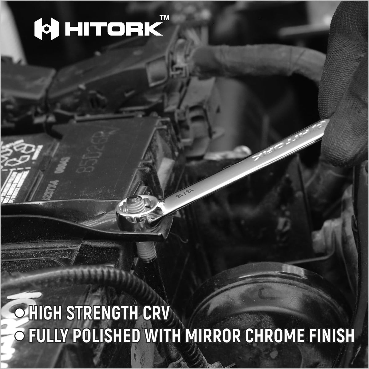 Hitork chrome mirror finish resists corrosion and wipes clean
