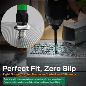 HitScrews bit holder magnetic keeps bits accessible during tasks.