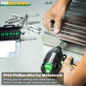 HitScrews 2-6 inch bits adapt to various workspace depths.