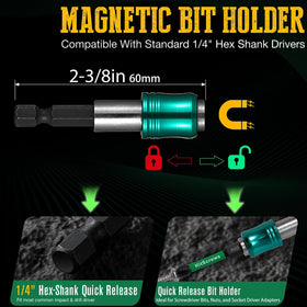HitScrews PH2 long bit set 2-inch for deeper fastenings with steady magnetic grip.