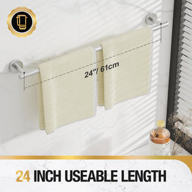 HITSLAM towel bar in a modern bathroom elevates storage and decor.