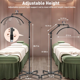 HITTI 360-degree foldable lamp head covering the full work area.